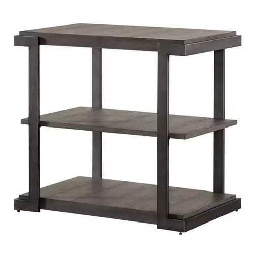 Liberty Furniture,Modern View Tiered End Table in Gauntlet Gray