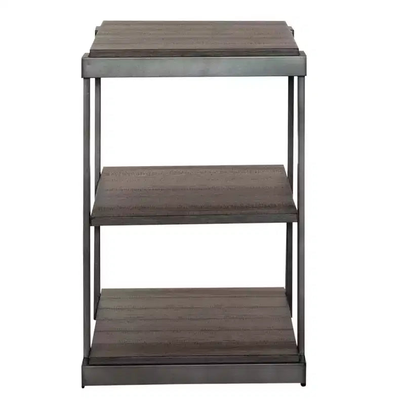 ,Table de chevet à niveaux Modern View gris Gauntlet