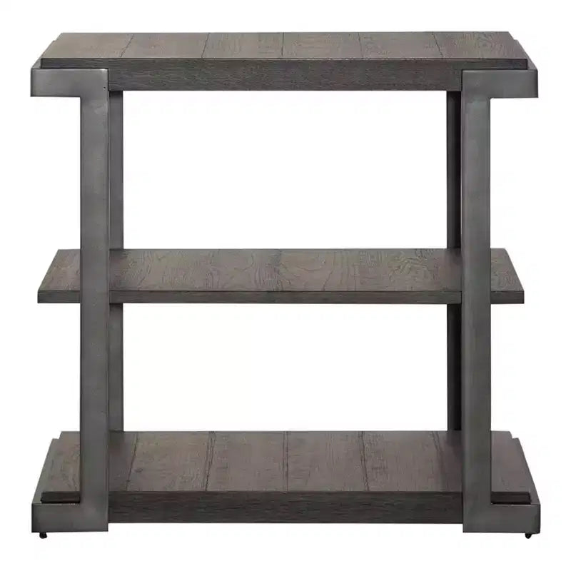 ,Table de chevet à niveaux Modern View gris Gauntlet