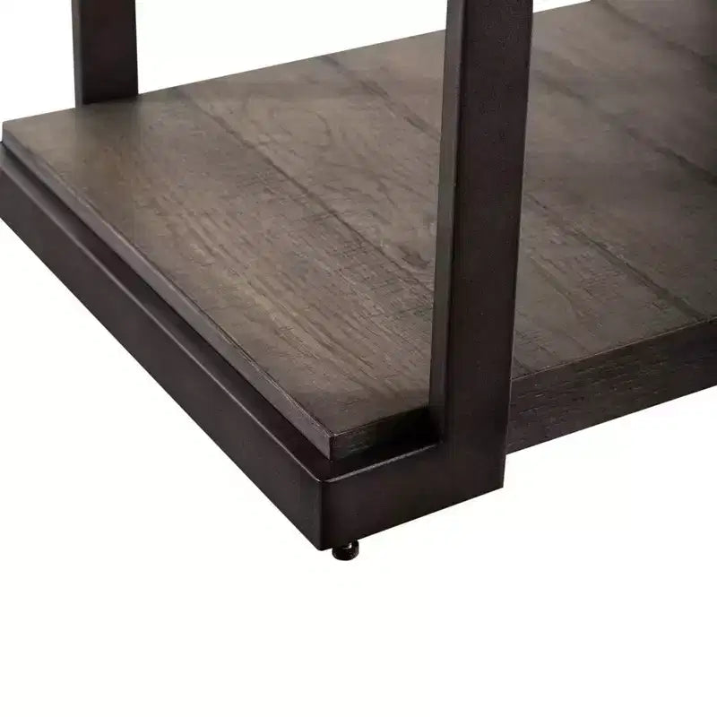 ,Table de chevet à niveaux Modern View gris Gauntlet