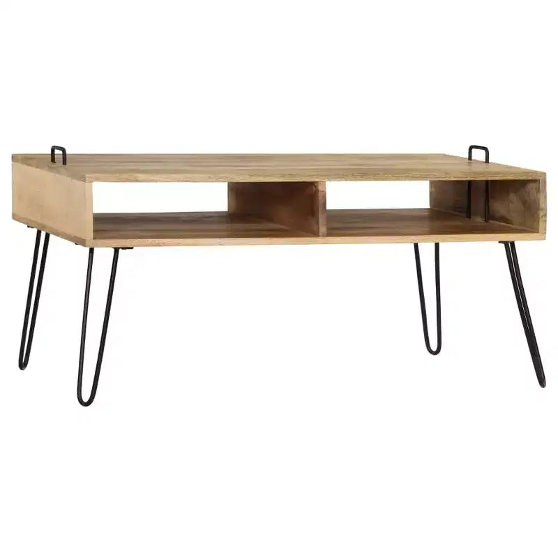 Table basse en bois de manguier massif 100x60x45 cm