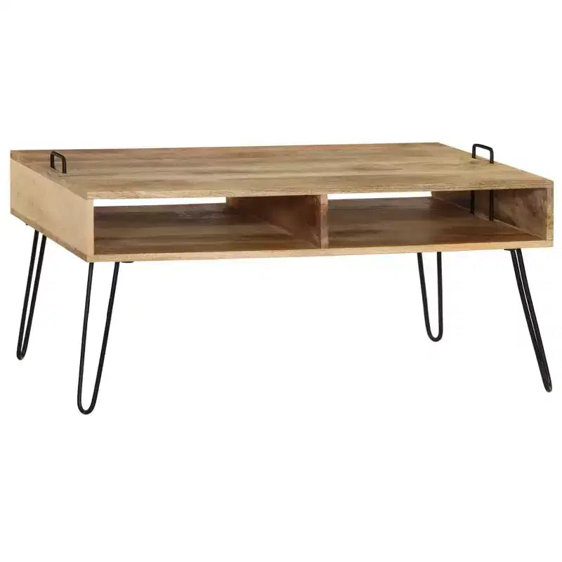 Table basse en bois de manguier massif 100x60x45 cm
