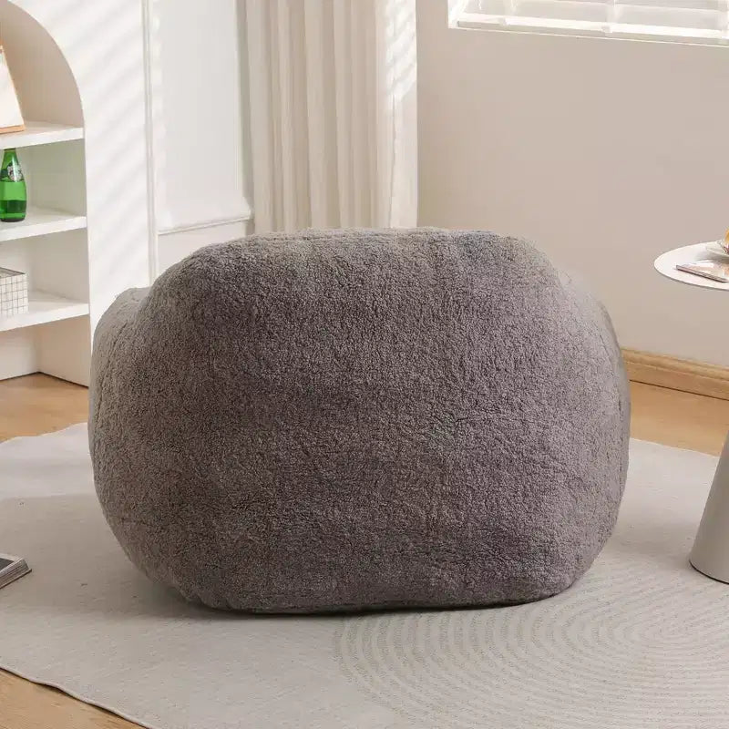 Fauteuil poire surdimensionné Fauteuil de sol confortable avec accoudoir et remplissage en mousse à mémoire de forme pour le salon et la chambre à coucher