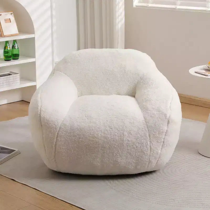 Fauteuil poire surdimensionné Fauteuil de sol confortable avec accoudoir et remplissage en mousse à mémoire de forme pour le salon et la chambre à coucher