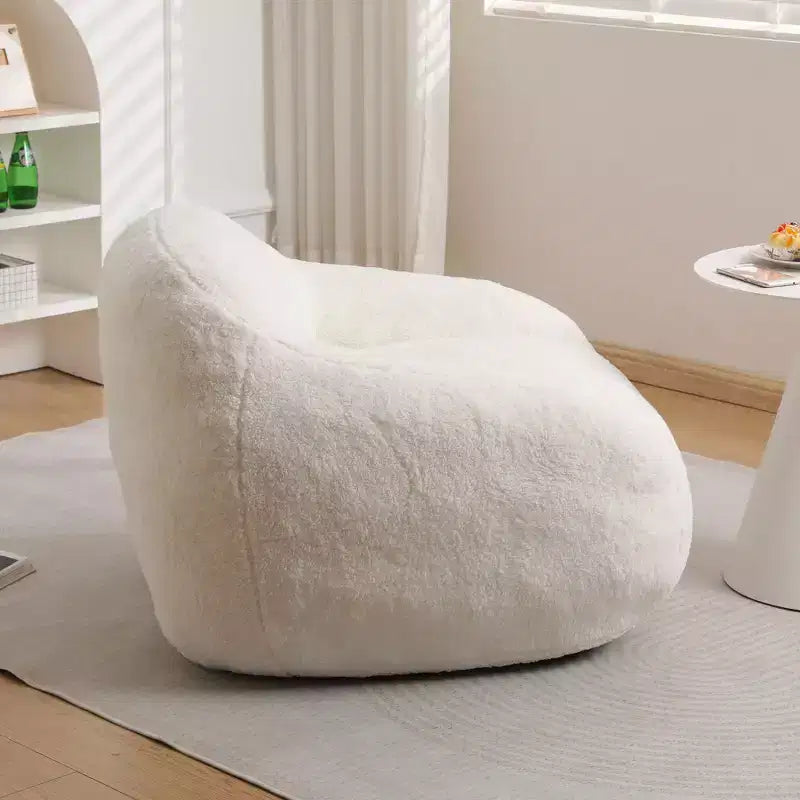Fauteuil poire surdimensionné Fauteuil de sol confortable avec accoudoir et remplissage en mousse à mémoire de forme pour le salon et la chambre à coucher