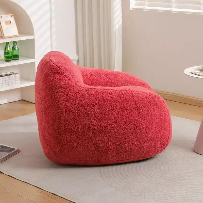 Fauteuil poire surdimensionné Fauteuil de sol confortable avec accoudoir et remplissage en mousse à mémoire de forme pour le salon et la chambre à coucher