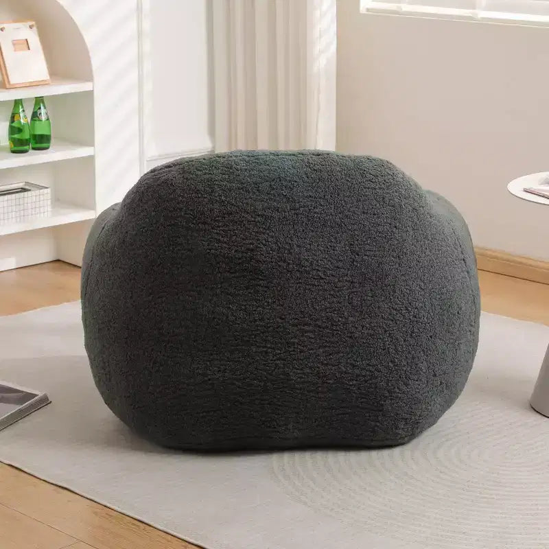 Fauteuil poire surdimensionné Fauteuil de sol confortable avec accoudoir et remplissage en mousse à mémoire de forme pour le salon et la chambre à coucher