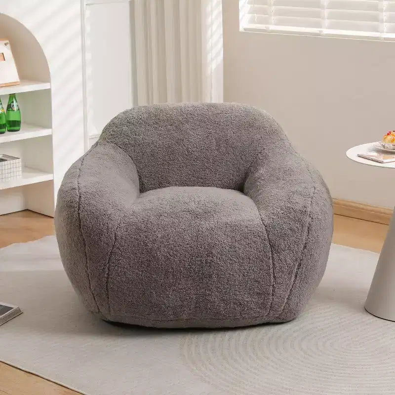 Fauteuil poire surdimensionné Fauteuil de sol confortable avec accoudoir et remplissage en mousse à mémoire de forme pour le salon et la chambre à coucher