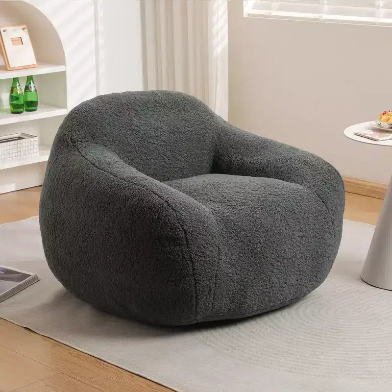Fauteuil poire surdimensionné Fauteuil de sol confortable avec accoudoir et remplissage en mousse à mémoire de forme pour le salon et la chambre à coucher