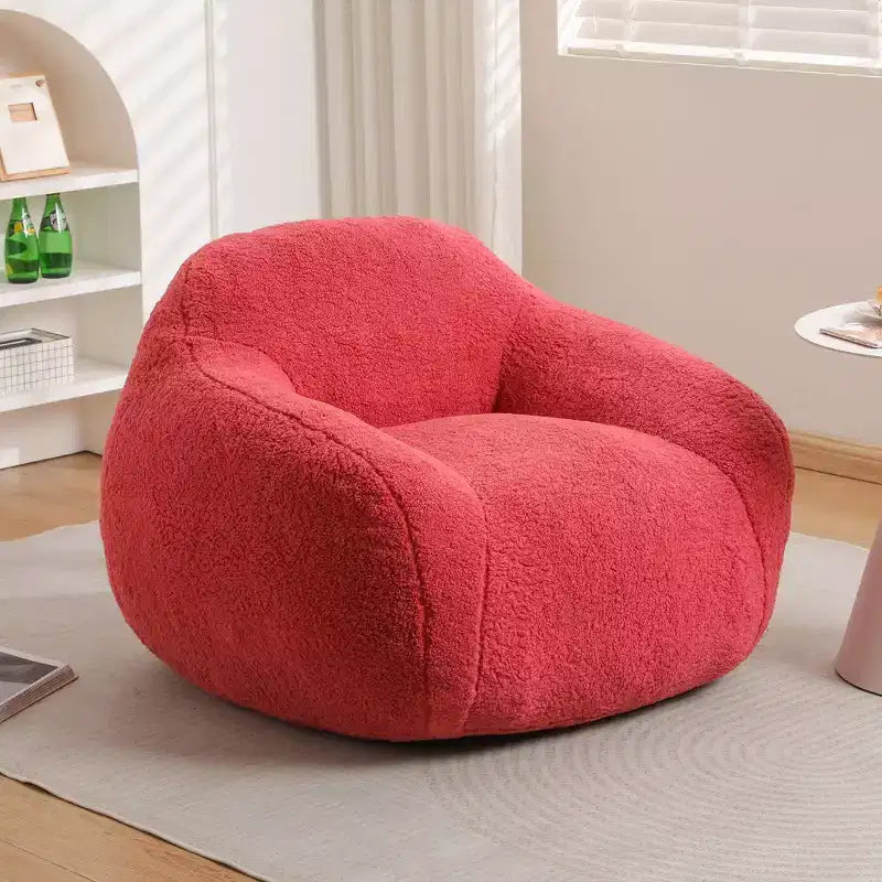 Fauteuil poire surdimensionné Fauteuil de sol confortable avec accoudoir et remplissage en mousse à mémoire de forme pour le salon et la chambre à coucher