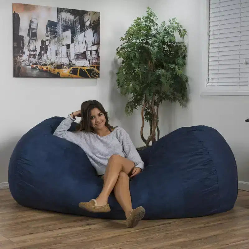 Pouf géant pour adultes et enfants, ottoman pouf, fauteuil d'appoint confortable pour salon