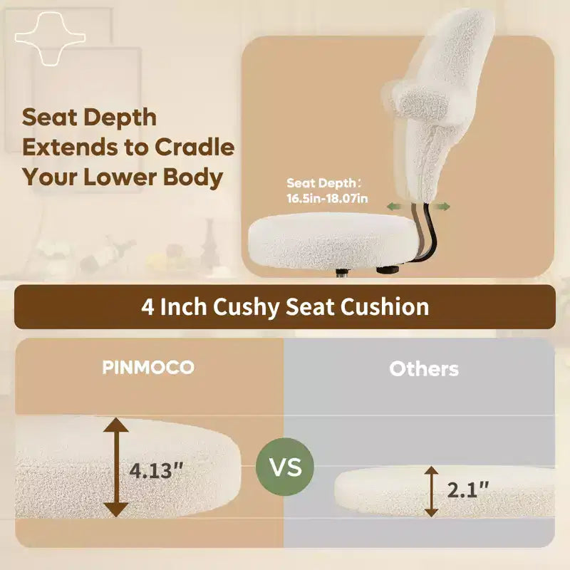 Chaise de bureau confortable pour s'asseoir à l'envers, chaise Criss Cross avec repose-pieds rétractable, siège extra-large et hauteur réglable