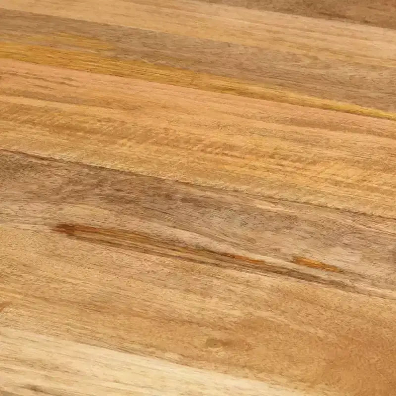 Table à manger Bois naturel, Noir - 110 x 78 cm Bois de manguier massif