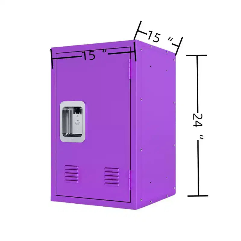 Armoire de rangement verrouillable, Armoire de rangement, Armoire de rangement verticale en acier verrouillable, Organiseur de casiers minimaliste, Casier métallique violet