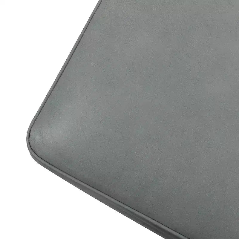Repose-pieds en cuir véritable contemporain de 26,5 po de largeur pour salon|